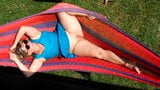 Lisa sunbathing open legs snapshot 2