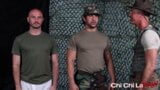 Gay sergeant Silver Steele fucks Seth Santoro and Greg Riley snapshot 3