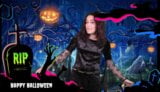 Turkse tiener Jasmin babe wenst je een gelukkig Halloween! snapshot 1