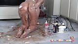 Mature Blonde Dana Hayes Gets Wet and Messy with Ice Cream and Cake snapshot 10
