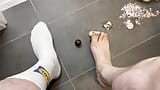 Food Crushing with White Lidl Socks snapshot 5