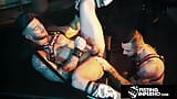 Harnessed Hunk Creampies Hairy Stud - FistingInferno snapshot 17