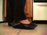 Caroline black flats kitchen noise shoeplay PREVIEW snapshot 3