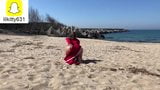 sex with wife on summer beach snapshot 3