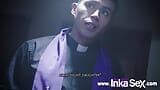 El exorcismo de la teen Marina Gold - Halloween Inkasex snapshot 6