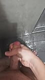 Public Gym Shower Jerking snapshot 2