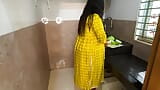 Neighbors fuck new Married wife while cutting vegetables in kitchen - Jabardast Chudai snapshot 4