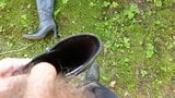 Piss in wifes high heeled leather boot snapshot 2