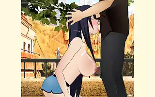 Mikoto Uchiha, die vollbusige MILF-Schlampe, lässt die erste ...
