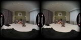 Solo gal Monica is masturbating with a vibrator in VR snapshot 8