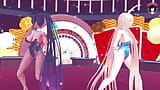 Karin y Asuna - Baile sexy con traje de conejita (Hentai) snapshot 7