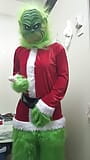 Christmas Grinch cosplay vibrates orgasm until moanibg loudly snapshot 4