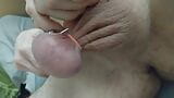 Catching my balls with elastrator rubber bands and band them very tight snapshot 5