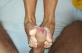 Selena's footjob in the middle of the night snapshot 7