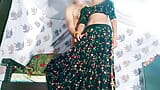 beautiful (GHAGHRA-CHOLI) indian Gujarati sister first time huge squrting lage shaking PART-2 snapshot 4