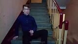 Public jerking off on the stairs after school snapshot 16