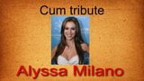 Alyssa Milano (Cum tribute) snapshot 1