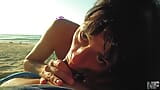 So lots of CUM all over my FACE.Amazing Blowjob on the BEACH snapshot 12