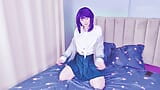 Kyoka Jiro gets used like a fuck toy! Big cock destroys her asshole and cums on feet snapshot 2