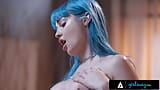 Girlsway - gizelle blanco lagi asik nonton pacarnya yang hot jewelz blu selingkuh sama kenna james snapshot 20