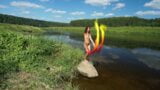 伏尔加河巨石上的彩色粉丝 snapshot 7