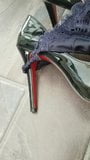 Wifes louboutins and thong cummed snapshot 2