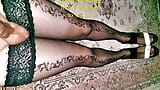 79v 4k Patterned Stayup Stockings on Curvy Sexy Legs snapshot 20