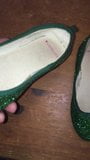 Glittery ballet pumps getting pumped! snapshot 1