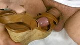 Cum In Wife Brown Kork Wedges snapshot 6