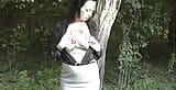 Wanking in the park in nylons part 2. snapshot 2