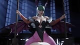 Darkstalkers Morrigan Aensland büyük bir yarağa biniyor snapshot 11