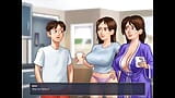 Day Four at home with jenny and Debbie. Summertime saga game snapshot 2