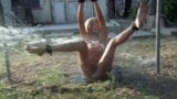 Sexy sub Bianca gets dominated with water humiliation by sadistic dude outdoors snapshot 4