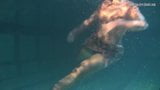 Dressed underwater beauty Bulava Lozhkova swimming naked snapshot 2