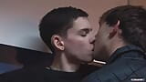 Office anal sex with twinks Tommy Curtis and Aaron Aurora snapshot 2