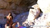 Titty fucking Karmen Diaz on the beach after wet squirting snapshot 1