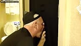 Gloryhole greedy amateur DILF sucks penis at his home snapshot 7