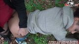 German young hitchiker ebony teen pick up and outdoor fuck snapshot 10