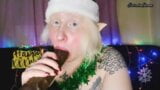 Une elfe suce une grosse bite noire avec de la bave snapshot 3