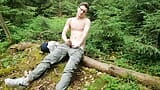 Teen jerks off in the forest snapshot 3