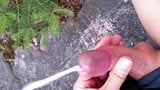 Risky In A Park Big Outdoor Cumshot! snapshot 1