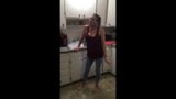 RachelHH22 Pissing in kitchen! snapshot 3