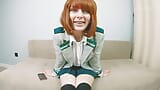 MY HERO ACADEMIA JOI: la piccola Ochako Uraraka seduce Midoriya per masturbarsi insieme videochiamata snapshot 2