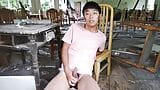 Китайский паренек мастурбирует сперму, симпатичные развалины ресторана snapshot 18
