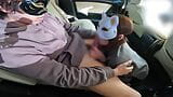 A married woman who has an affair creampie car sex during a work break snapshot 14