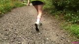 Caroline New Balance sneaker hike with mud and water preview snapshot 6