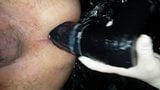 Mistress J practices with the small black strapon agina snapshot 2