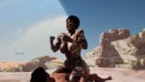 Buff Tribal Woman Gets Creampie From Tourist - 3D Animation snapshot 14