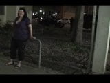 BBW cumming while standing in public area snapshot 2