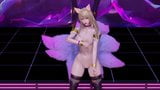 R18-mmd bestie - Liebe Optionen Ahri unzensierter 3d nackter Tanz snapshot 2